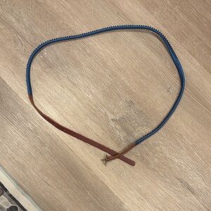 Elegant Brown and Blue Women's Belt